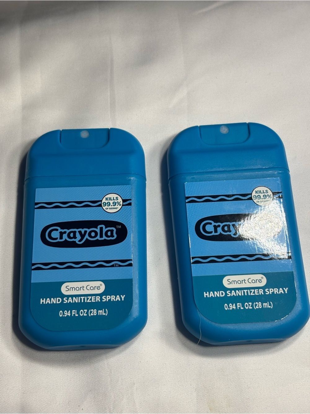 2 New Crayola Smart Care Blue Hand Sanitizer Spray - 0.94 fl oz (28 mL)